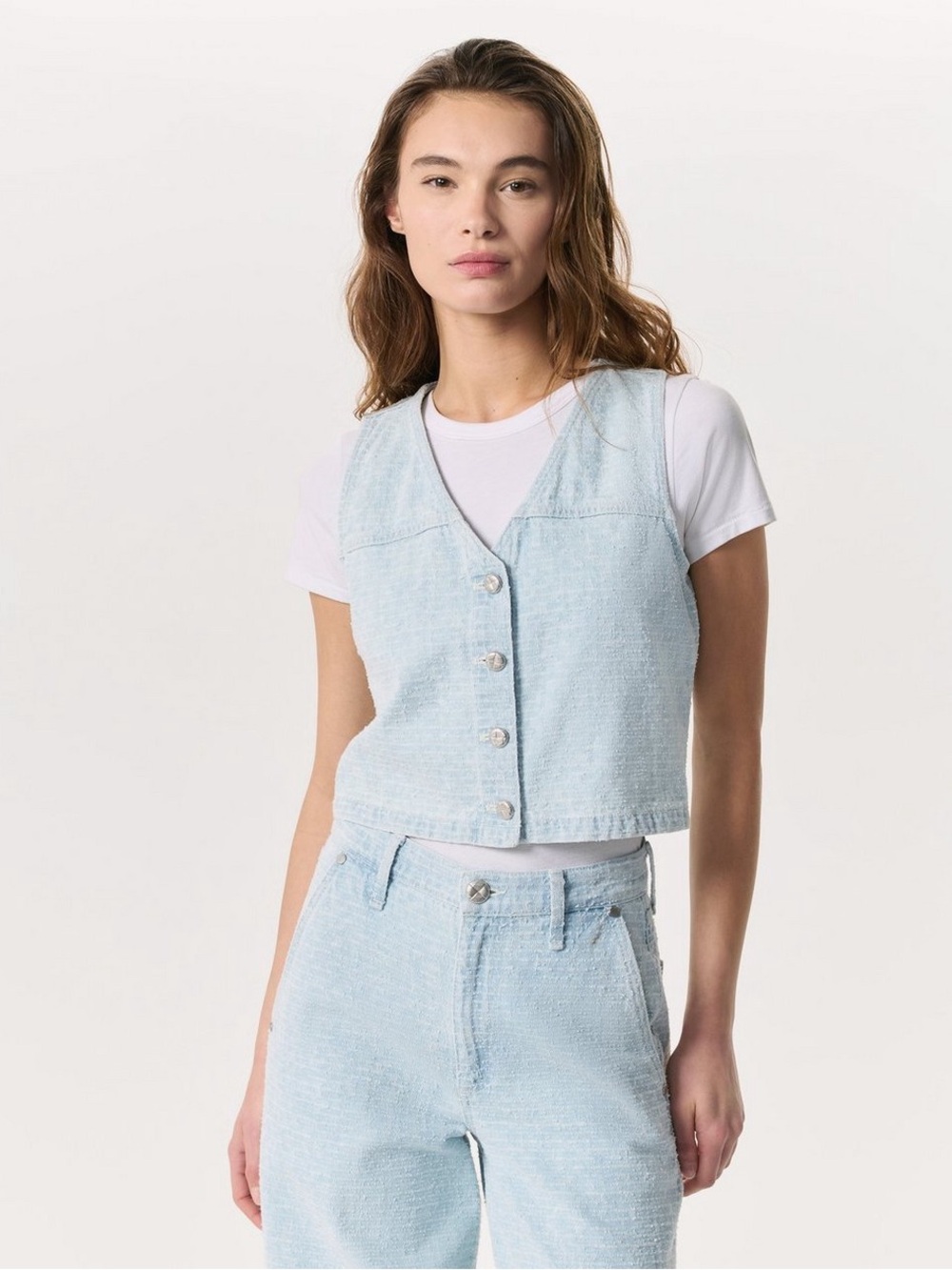 rag & bone  Juliana Tweed Button-Front Vest